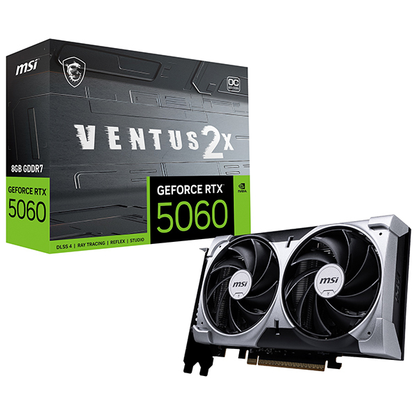 MSI GeForce RTX 5060 8G VENTUS 2X OC ブラック [グラフィックボード