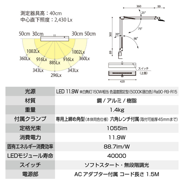 山田照明 Z-10RB ブラック Z-LIGHT [LEDデスクライト] 激安の新品・型落ち・アウトレット 家電 通販 XPRICE  エクスプライス (旧 PREMOA プレモア)