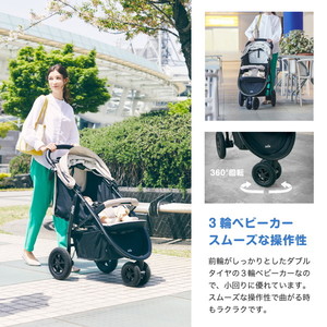 ジョイー Joie ベビーカー ライトトラックス3 DLX オリーブ 41428 [3輪