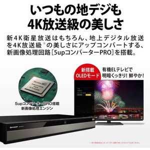 プレーヤー SHARP 4B-C20DT3 BLACK Amazon.co.jp: シャープ 2TB 2番組同時録画 4K ブルーレイ