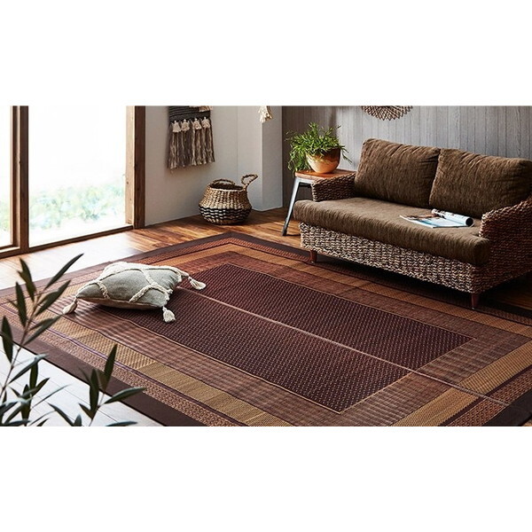 ラグ 国産 純国産 日本製 い草 モダン 抗菌防臭 自然素材 ベージュ