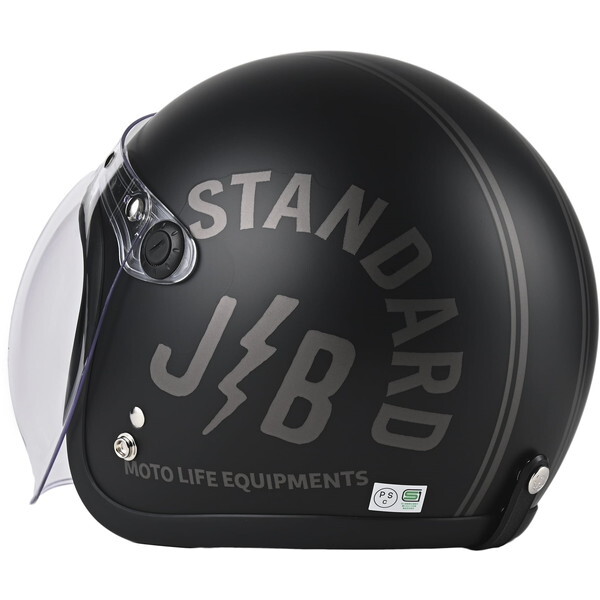 RIDEZ JB STANDARD BLACK 57-60cm未満 [デザインジェットヘルメット