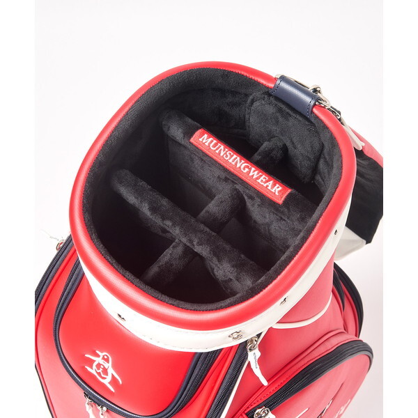 ほぼ新品マンシングウェア赤 キャディバッグ フード付き ほぼ新品マンシングウェア赤 キャディバッグ フード付き 楽天