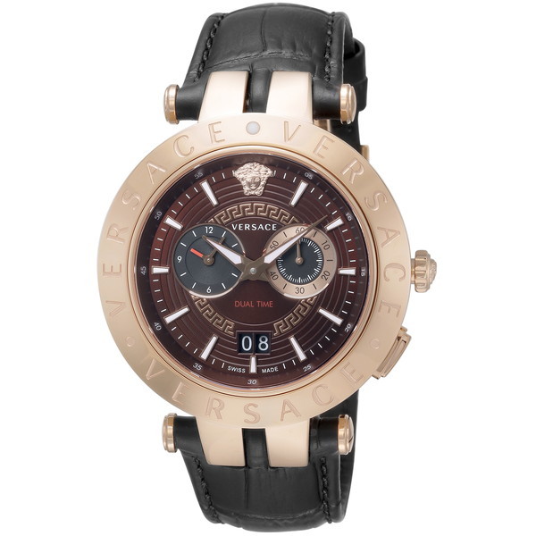 VERSACE ヴェルサーチェ メンズ腕時計 V-RACEDUALTIME VEBV00722