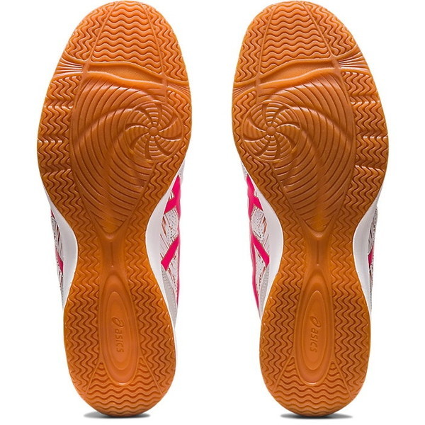 アシックス 卓球シューズ ATTACK HYPERBEAT 4 WHITE/PINK GLO 1073A056