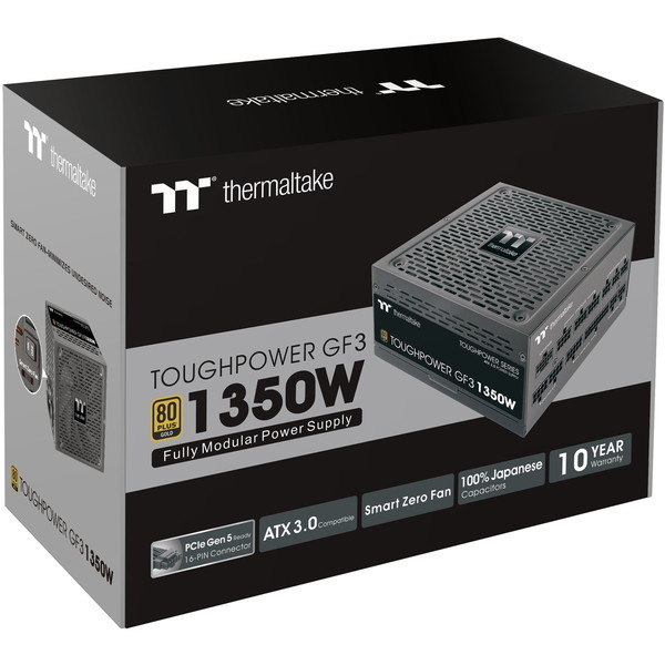 Thermaltake PS-TPD-1350FNFAGJ-4 TOUGHPOWER GF3 1350W PCI Gen5.0 ...