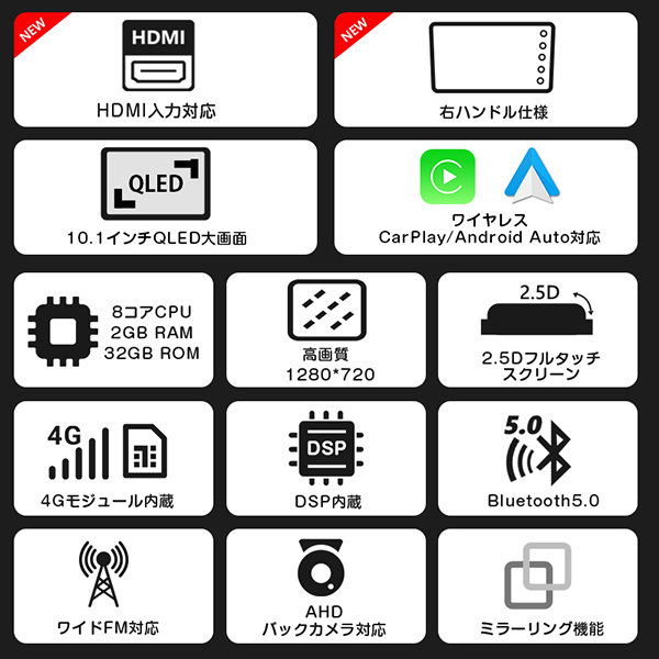 Eonon GA2193SE [10.1インチQLEDフルタッチAndroid10一体型カーナビ