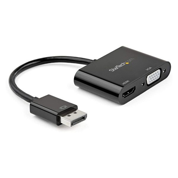 StarTech DP2VGAHD20 ブラック [DisplayPort-HDMI/VGA 変換アダプタ 4K