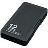 ELECOM CMC-SDCPP12BK ブラック [メモリカードケース/インデックス台紙付き/SD6枚+microSD6枚収納]