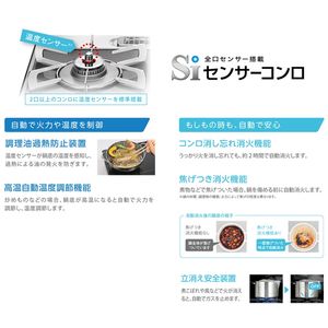 Rinnai - Rinnai KG34NBEL-LP ベージュ系 + ダンロップ対応ガスホース Rinnai KG34NBEL-LP ベージュ系 + ダンロップ対応ガスホース