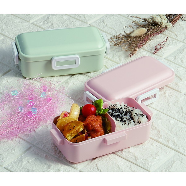 スケーター くすみピンク PFLB6AG 弁当箱 1段 530ml ふわっと盛れる
