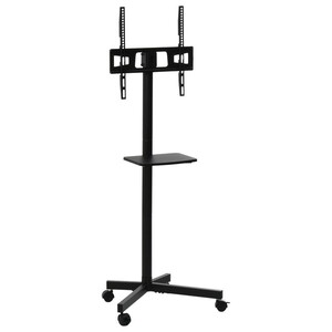 B.Bファニシング ONTV0362KIBLK ブラック Huit(ユイット) [キャスター&棚付きテレビスタンド]