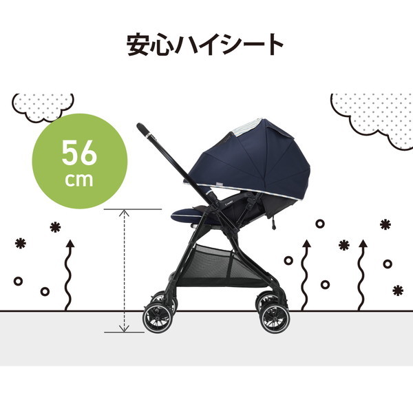 Combi コンビ ホワイトレーベル スゴカルα 4キャス compact エッグ