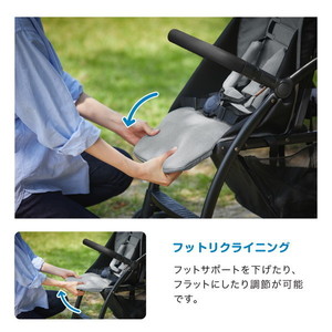 KATOJI ベビーカー 2-Seater next グレー 41447 生後6ヶ月～72ヶ月頃