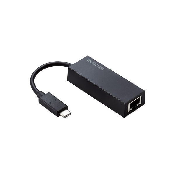 ELECOM EDC-GUC3V2-B [有線LANアダプター USB Type C 変換アダプタ LAN