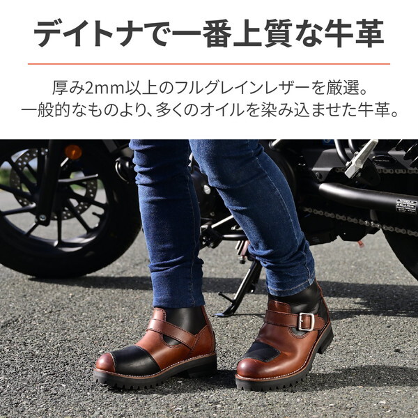 daytona/デイトナ　Vintage 本革/レザー　ライディング/バイクブーツ　size40　25.0程度　グレー×ネイビー　boots/bike/Boots/Shoes〕菅No.WL82 Amazon.co.jp: デイトナ(Daytona) バイク ブーツ ライディングブーツ