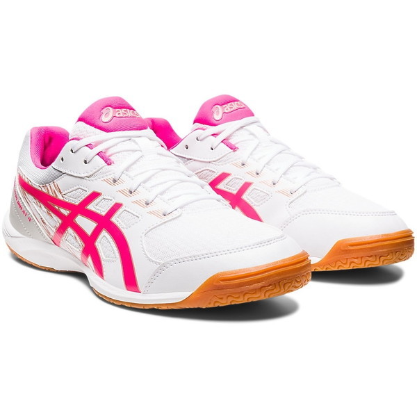 アシックス 卓球シューズ ATTACK HYPERBEAT 4 WHITE/PINK GLO 1073A056