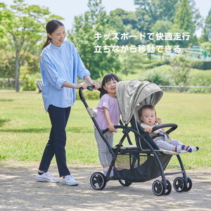 KATOJI ベビーカー 2-Seater next ブラックチェック 41449 生後6ヶ月