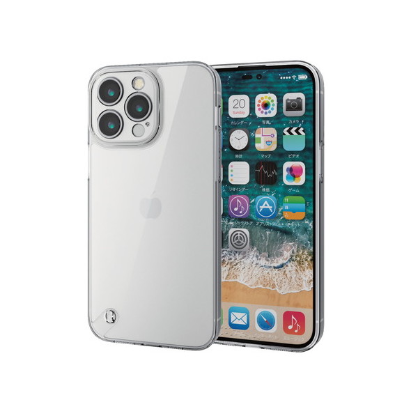ELECOM PM-A22DHVCKKCR iPhone14 pPhone14 Pro Max p P[X nCubh Ռz JYی݌v  Ɍی NA