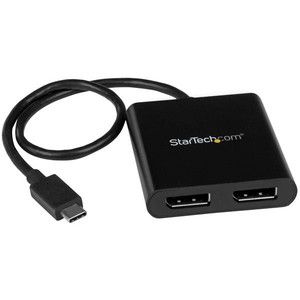 StarTech TB32DP2T シルバー [Thunderbolt 3 - 2ポートDisplayPort変換