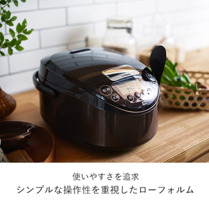 TIGER JPW-D100T ダークブラウン 炊きたて [IH炊飯器(5.5合炊き