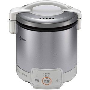 Rinnai RR-050VQ(W)-13A グレイッシュホワイト こがまる [ガス炊飯器(都市ガス用・5合炊き)] | 激安の新品・型落ち・アウトレット  家電 通販 XPRICE - エクスプライス (旧 PREMOA - プレモア)