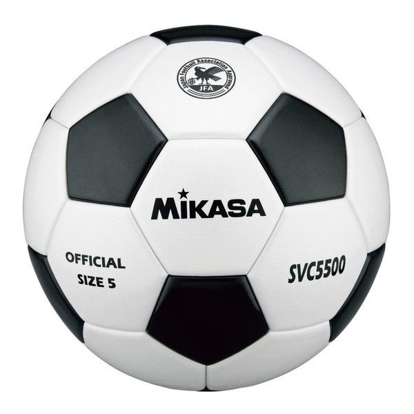MIKASA SVC5500-WBK [サッカー5号(一般・大学・高校・中学) 検定球 貼り 白黒]