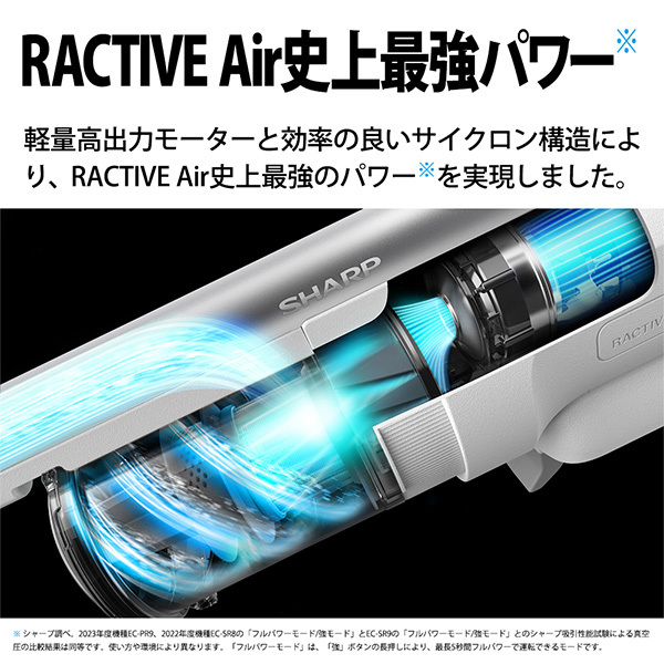 ヒロコマ充電式掃除機（白）シャープRACTIVE Air EC-SR9-w EC-SR9 | 掃除機：シャープ
