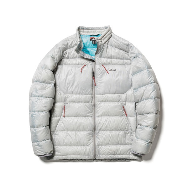 NANGA iK ~j}Y_E Wbvu] MINIMARHYTHM DOWN ZIP BLOUSON L.GRYxTQS L ND2241-1A031 N1HBLTG4