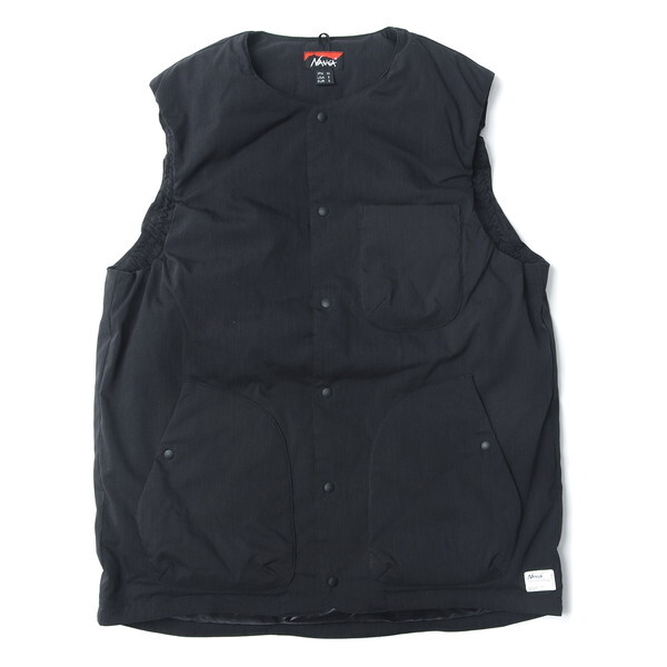 NANGA iK qmbN bvXgbv Ci[_E xXg HINOC RIPSTOP INNER DOWN VEST BLK L ND2441-1N304-A N0001914