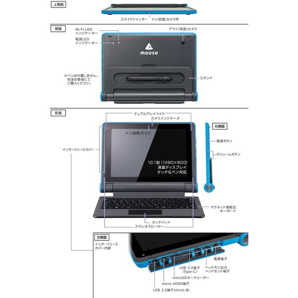 マウスコンピューター DA-TACS6M4 [タブレットパソコン 10.1型