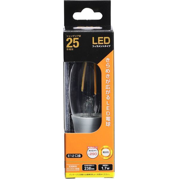 10個シャンデリア LED電球E12/2000k2W24V調光器対応C0701D 電球 蛍光灯 電球色 e12 led シャンデリア球」の人気商品一覧