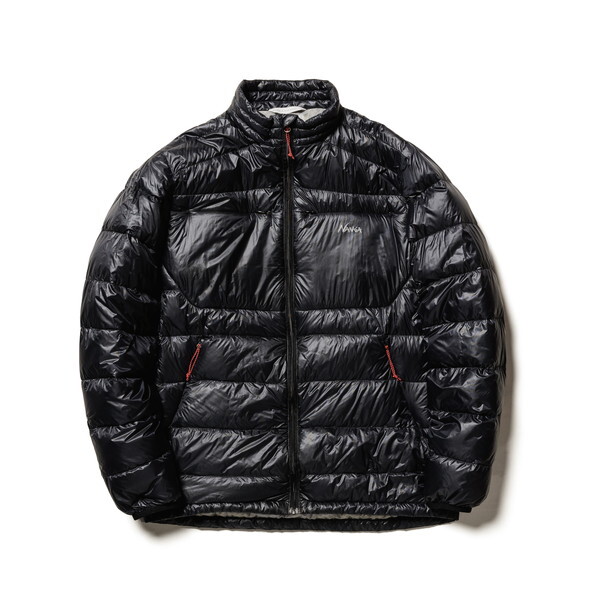 NANGA iK ~j}Y_E Wbvu] MINIMARHYTHM DOWN ZIP BLOUSON BLKxL.GRY L ND2241-1A031 N1HBBQG4