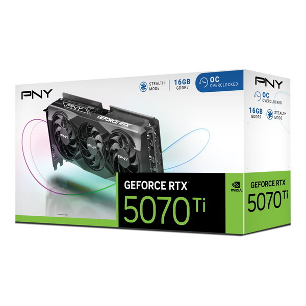 PNY VCG5070T16TFXPB1-O ブラック PNY GeFORCE RTX 5070 Ti 16GB