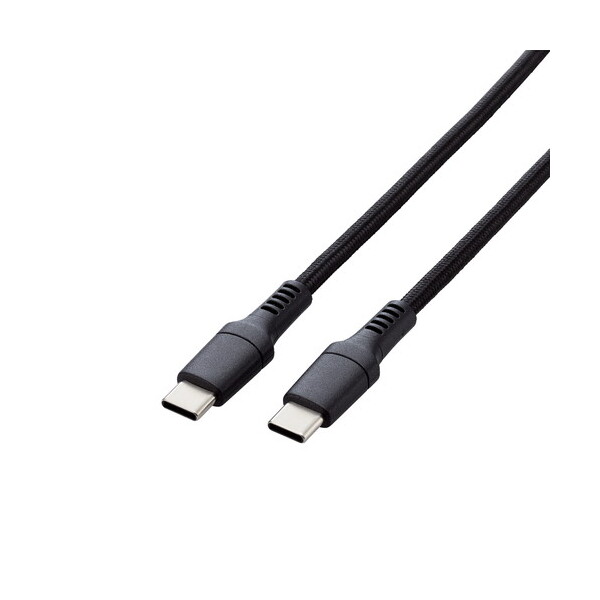 ELECOM MPA-CC5PS10BK ^CvCP[u (Type-C to C) 1m PD 100W fɋ ϋv iCbV ubN