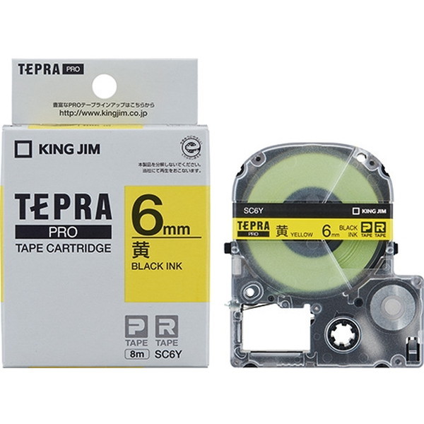 KING JIM SC6Y [�e�v��PRO�e�[�v�J�[�g���b�W �� ������ 6mm��]