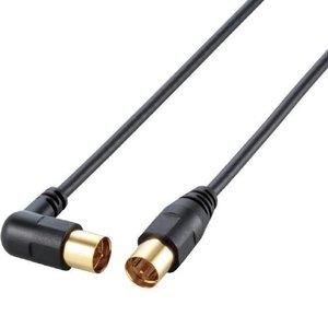 ELECOM AV-ATLS100BK [アンテナケーブル (L型-ストレート・10m)]