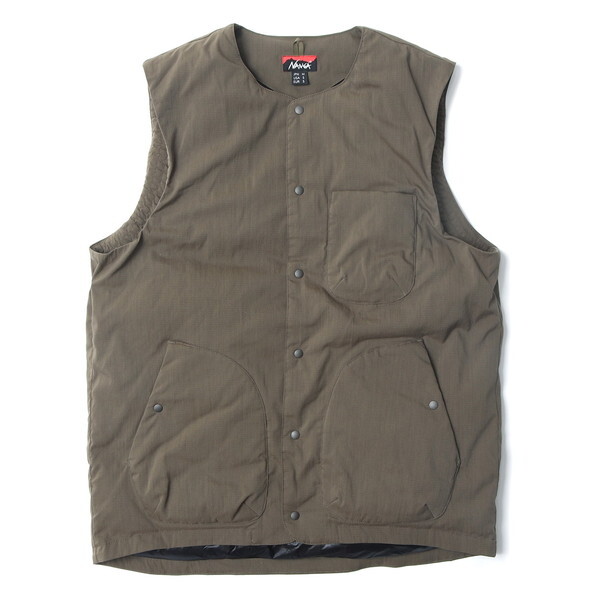 NANGA ナンガ ヒノック リップストップ インナーダウン ベスト HINOC RIPSTOP INNER DOWN VEST AMG XL ND2441-1N304-A N0001920