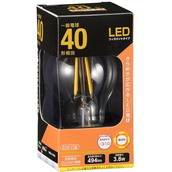 �I�[���d�@ LDA4L C6 [LED�t�B�������g�^�C�v�d�� E26 40�`���� �d���F]