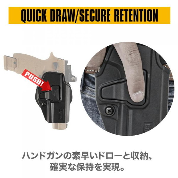 LayLax CQCホルスター右用 SIG AIR M17用ブラック BATTLE STYLE | 激安