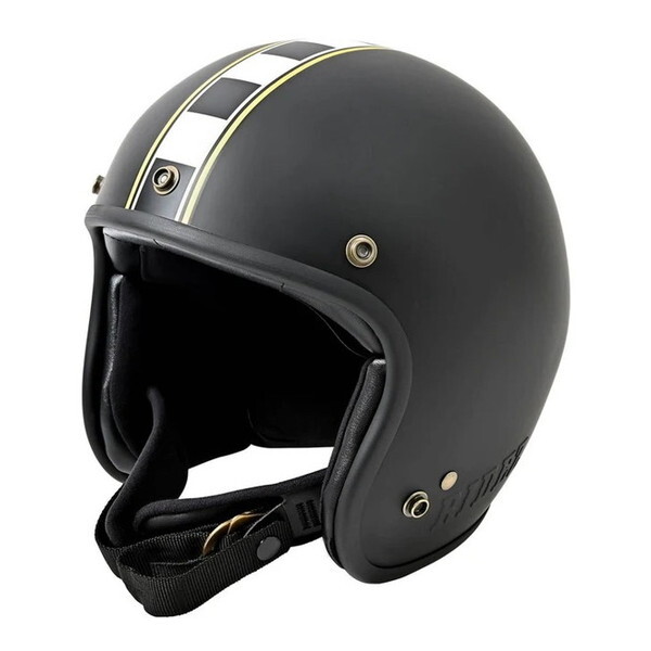 ライズ LX FUSIONZ バイク用 ジェットヘルメット BLACK/GOLD /XL ライズ LX FUSIONZ バイク用 ジェットヘルメット BLACK/GOLD /XL