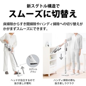 SHARP EC-AR10-W ホワイト系 RACTIVE Air [サイクロン式スティック