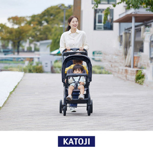 KATOJI ベビーカー 二人でゴーDX シングルタイヤ オニキス