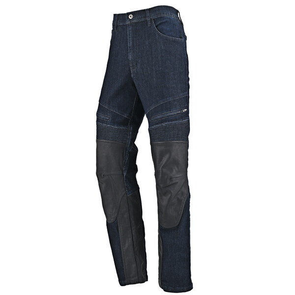 デイトナ D63314 バイク ライディングパンツ 春夏秋 ストレッチ ジーンズ レザー補強 ヒートガードデニムパンツ DB-011 インディゴ Sサイズ