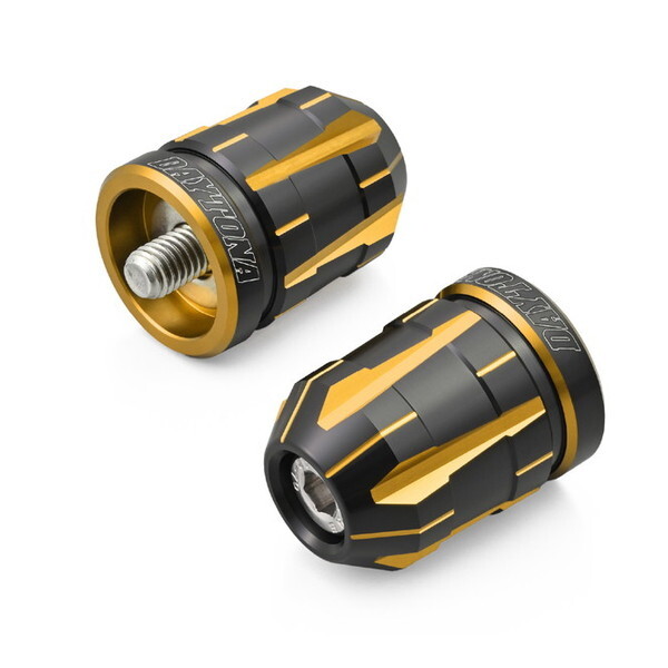 デイトナ D42208 PREMIUM ZONE バーエンド カワサキ(M8)用 TECHNO