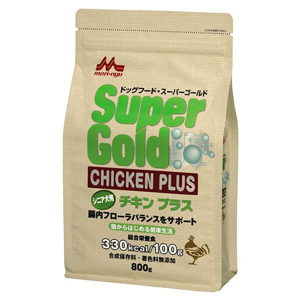 森乳サンワールド Supergold チキンプラスシニア犬用 800g