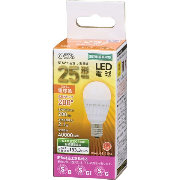 �I�[���d�@ LDA2L-G-E17 IS51 [LED�d�� (���` E17 25�`���� �d���F)]
