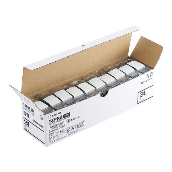 KING JIM SS24K-10PN �e�v��PRO�e�[�v �G�R�p�b�N �����x�� 24mm 10��