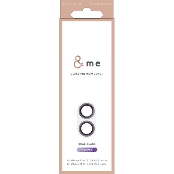 ELECOM PM-A24AFLLP5PUG p[v &me [iPhone16 / iPhone16 Plus J YJo[ KX Ob^[]
