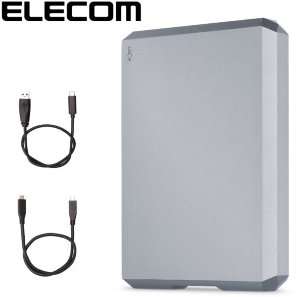 公式ファッション ELECOM LACIE ハードディスクドライブ - PC/タブレット